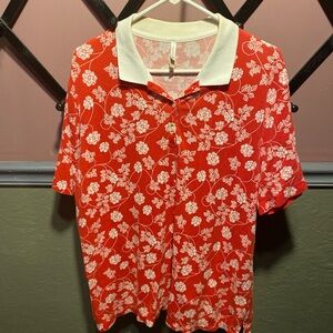 White Stag Floral Top